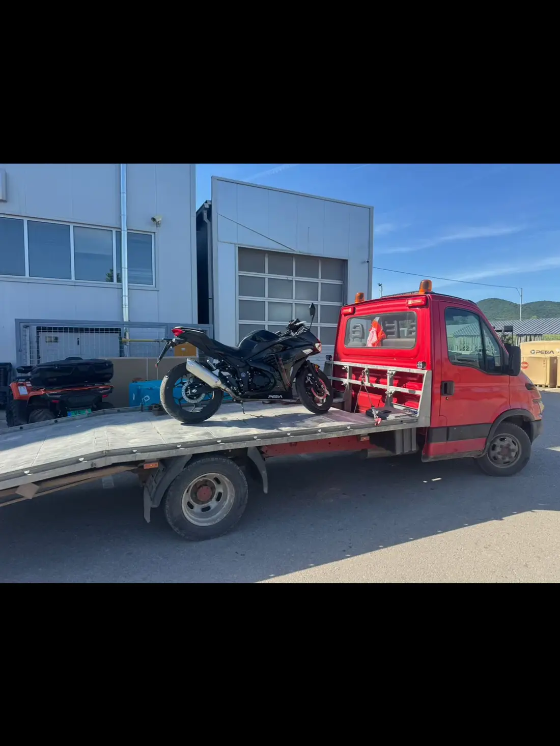 Prevoz motocikala uz osiguravanje